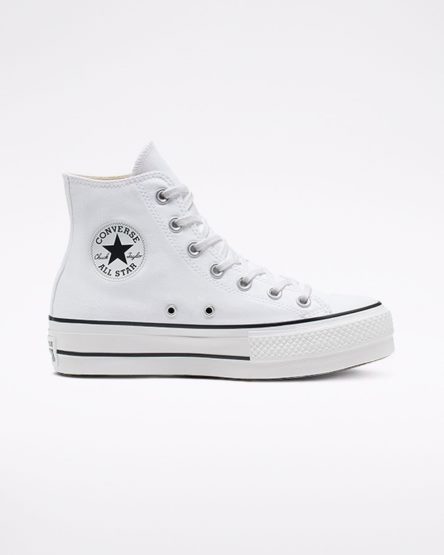 Women's Converse Chuck Taylor All Star Lift Canvas High Top Platform Shoes White / Black / White | AU 53C91V